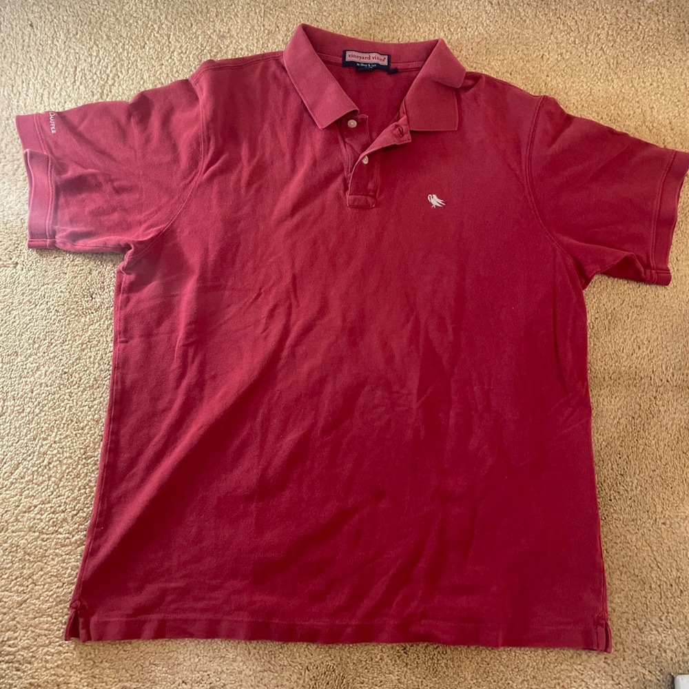 Vineyard Vines Deep Red Polo Shirt